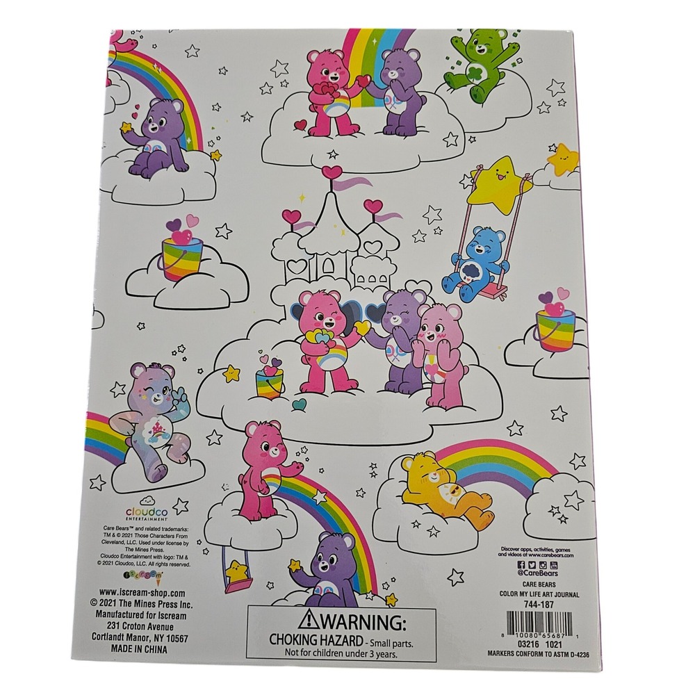 Care Bears Unlock the Magic Color‎ My Life Art Journal Set Markers Stickers NEW - Picture 2 of 6